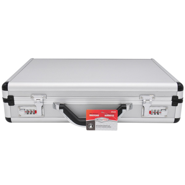 RoadPro® 17.5-inch Silver Aluminum Briefcase product image