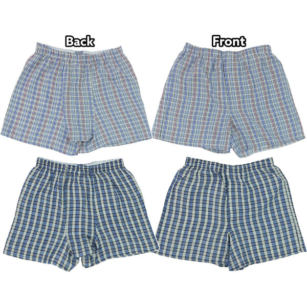 Men's Button Fly Loose Fit Tartan Plaid Boxers (3- or 6-Pack) product image