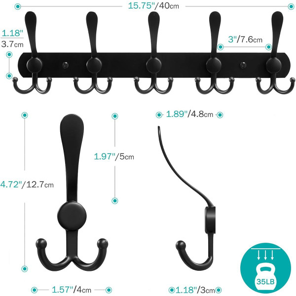 Metal Wall Hooks (2-Pack) product image
