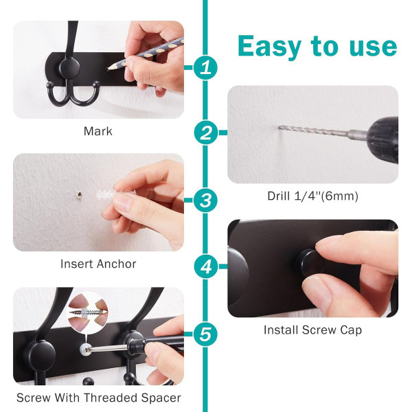 Metal Wall Hooks (2-Pack) product image