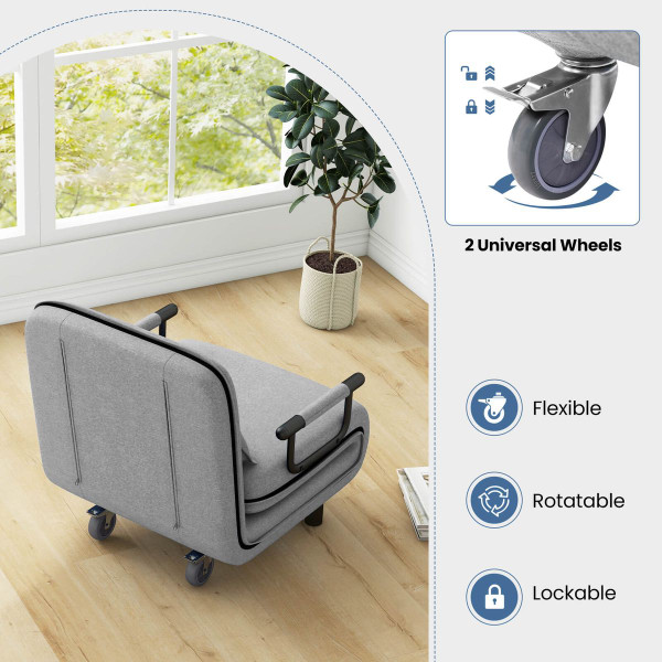 Convertible Foldout Reclining Arm Chair product image