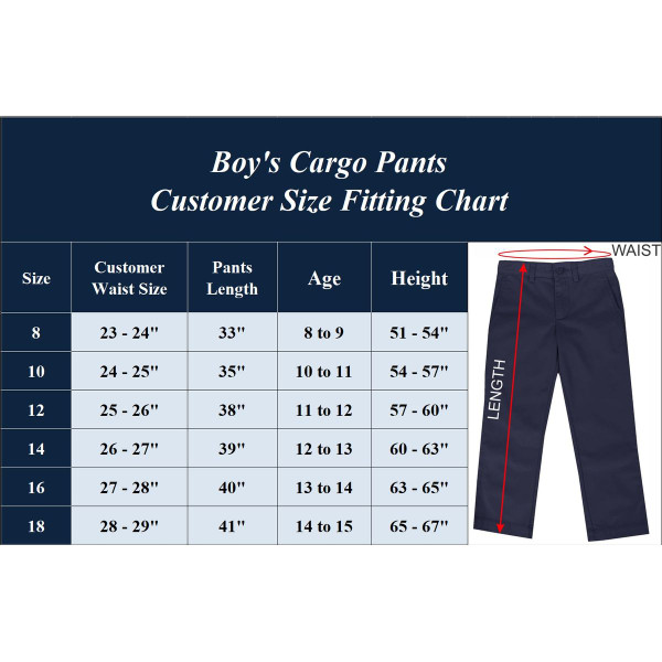 Boy’s Super Stretch Cotton Cargo Pants (1- or 3-Pack) product image