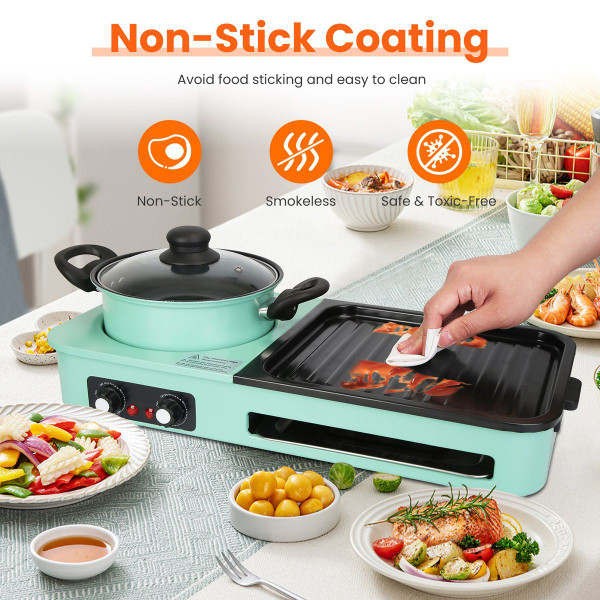 3-in-1 Electric Hot Pot with Grill product image
