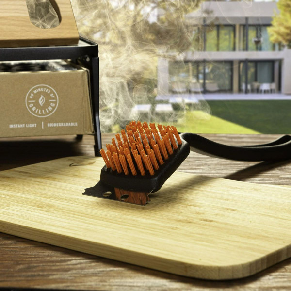 Fire & Flavor Nylon Grill Brush for Outdoor Grill Cleaning (2-Pack) product image