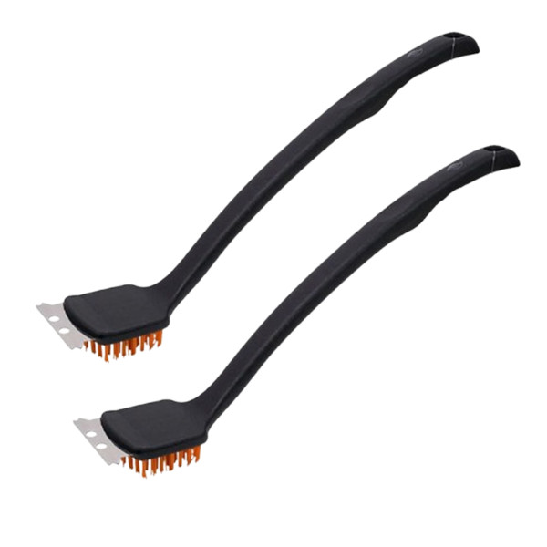 Fire & Flavor Nylon Grill Brush for Outdoor Grill Cleaning (2-Pack) product image