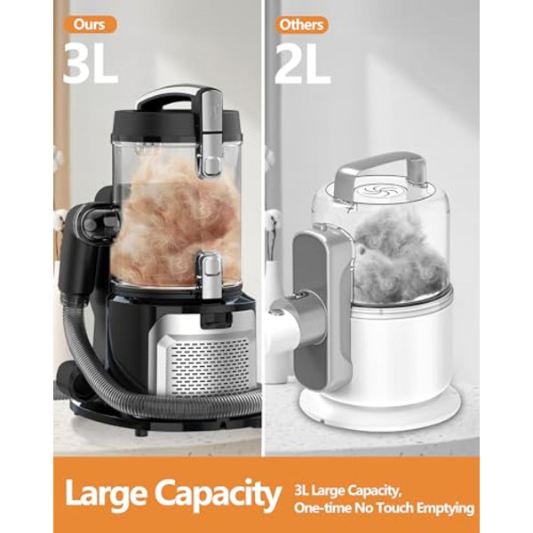 Large Canister Dog Grooming Vacuum (3L) product image