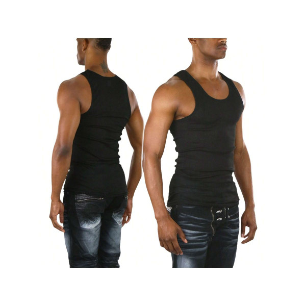 Men's Cotton Blend Slim Fit Sleeveless A-Shirt (3- or 9-Pack) product image