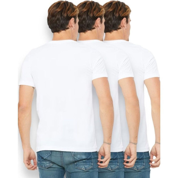 Men's Classic Comfy Crew or V-Neck Cotton Blend T-Shirt (3-Pack) product image