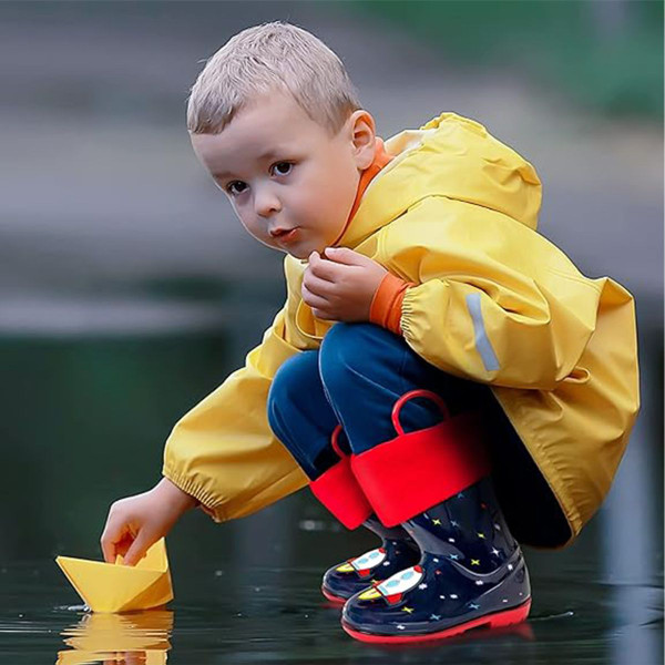 Kids' Unisex Waterproof Rubber Boots product image
