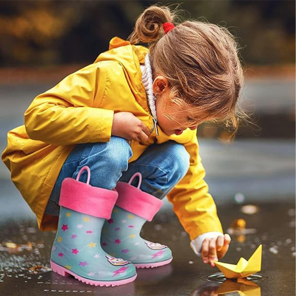 Kids' Unisex Waterproof Rubber Boots product image