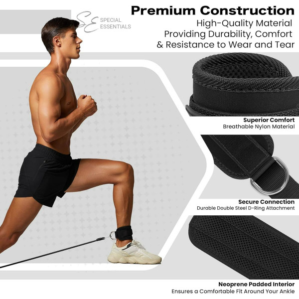 Special Essentials Ankle Straps for Cable Machines (1 or 2 Pairs) product image
