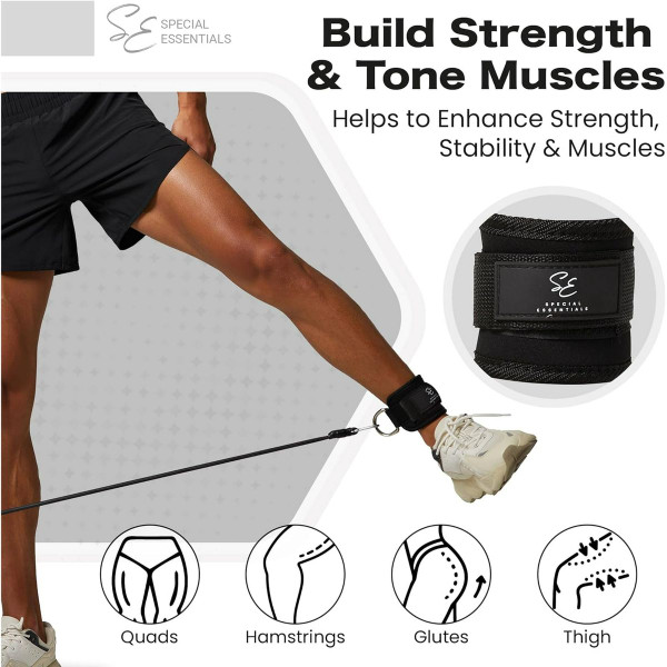 Special Essentials Ankle Straps for Cable Machines (1 or 2 Pairs) product image