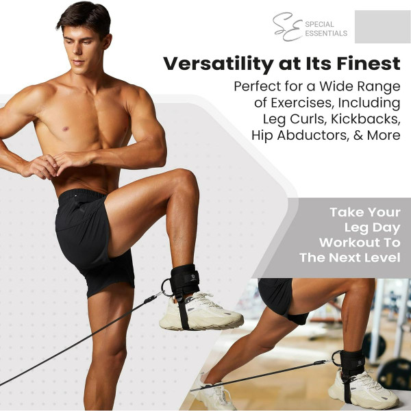 Special Essentials Ankle Strap for Cable Machine & Resistance Bands (1 or 2 Pairs) product image