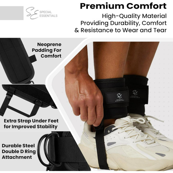 Special Essentials Ankle Strap for Cable Machine & Resistance Bands (1 or 2 Pairs) product image