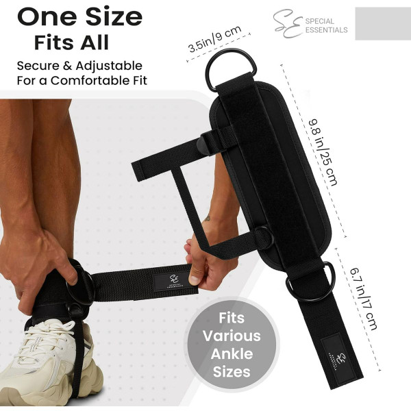 Special Essentials Ankle Strap for Cable Machine & Resistance Bands (1 or 2 Pairs) product image