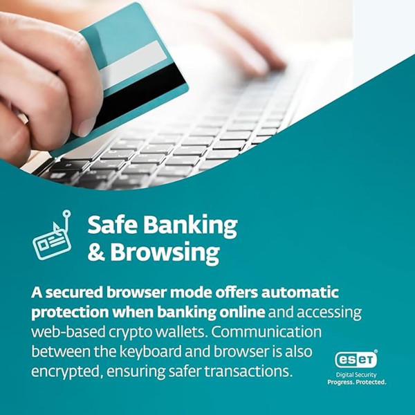ESET Home Security Essential Antivirus 2025; 1 Device 1 Year Download product image