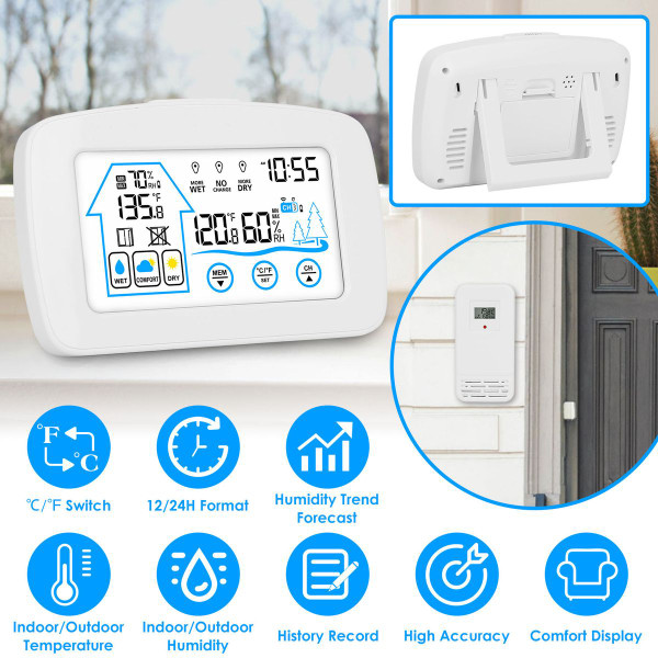 Wireless Weather Station Clock product image