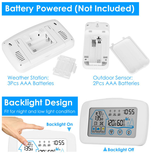 Wireless Weather Station Clock product image