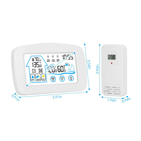 Wireless Weather Station Clock product image