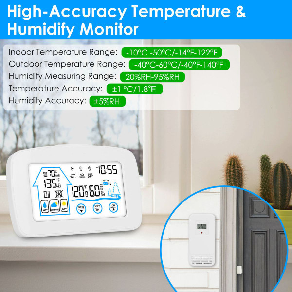 Wireless Weather Station Clock product image