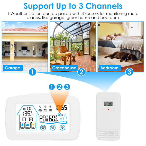 Wireless Weather Station Clock product image