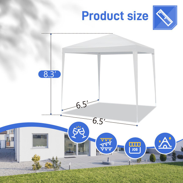 6.5 x 6.5ft Outdoor Waterproof Canopy with 4 Sidewalls product image
