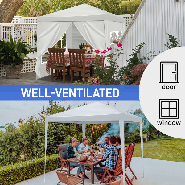 6.5 x 6.5ft Outdoor Waterproof Canopy with 4 Sidewalls product image
