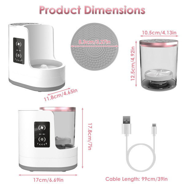 Laromni 4-in-1 Electric Makeup Brush Cleaner product image