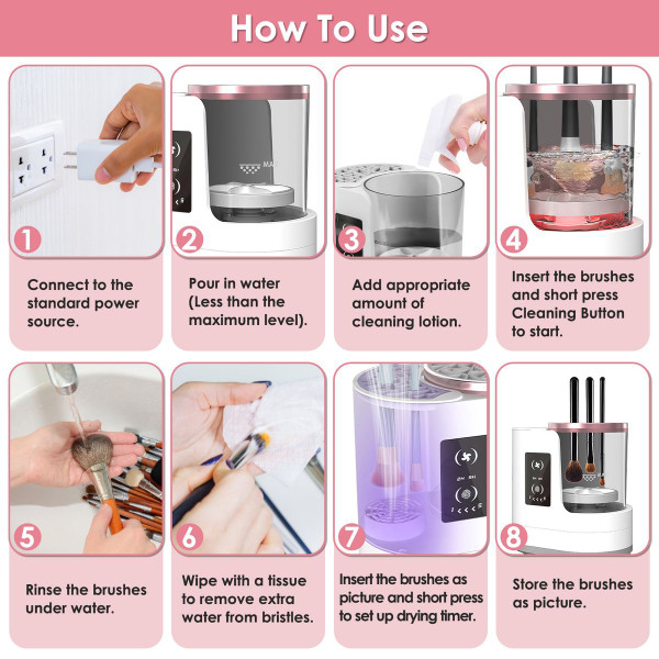 Laromni 4-in-1 Electric Makeup Brush Cleaner product image