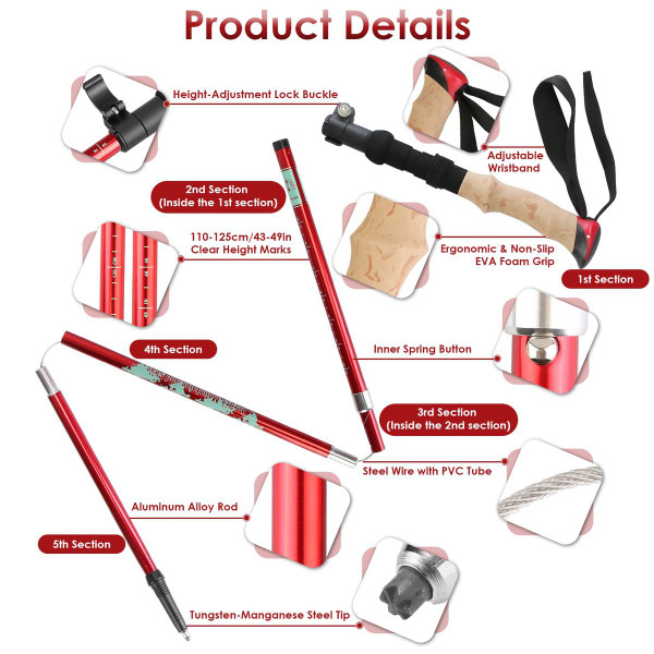 LakeForest Collapsible Hiking Poles (1 Pair) product image