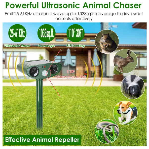 iMounTEK Solar Ultrasonic Animal Repeller product image