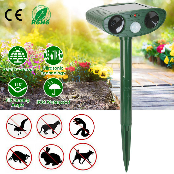 iMounTEK Solar Ultrasonic Animal Repeller product image