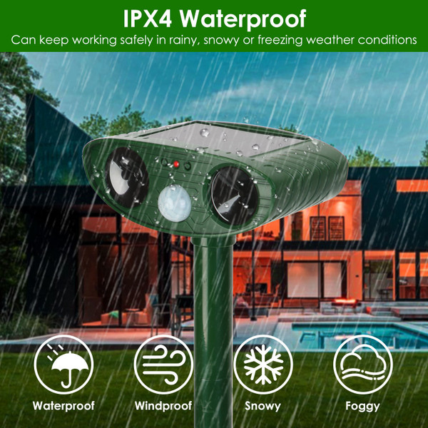 iMounTEK Solar Ultrasonic Animal Repeller product image