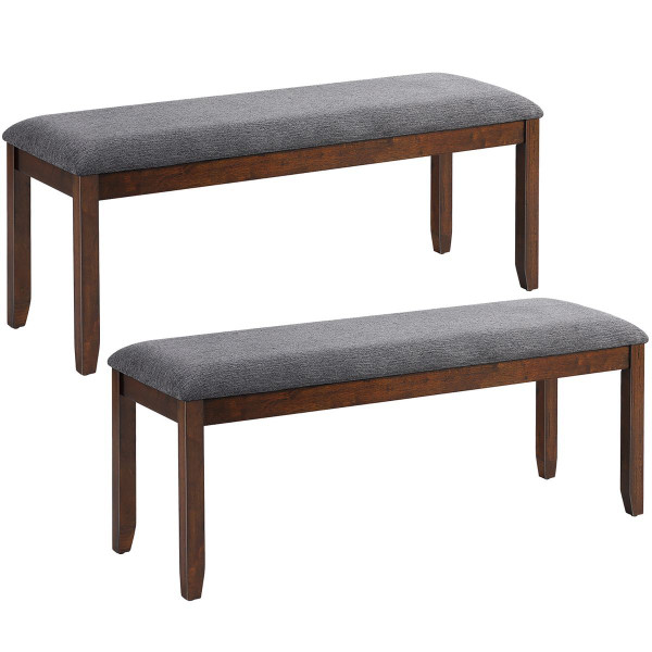 Upholstered Wood Entryway Bench (1 or 2 Pack) product image
