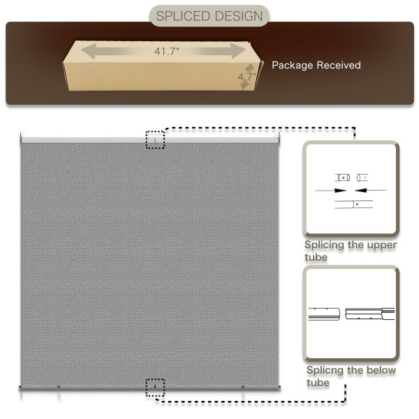 Outdoor Roller Sun Shade with 99% UV Protection product image