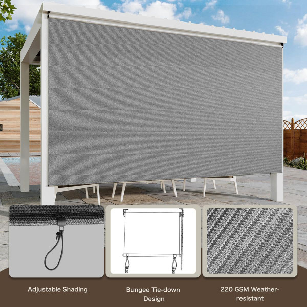 Outdoor Roller Sun Shade with 99% UV Protection product image