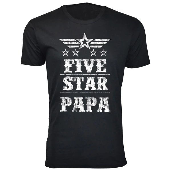 Men's Five Star Dad/Grandpa T-shirt product image