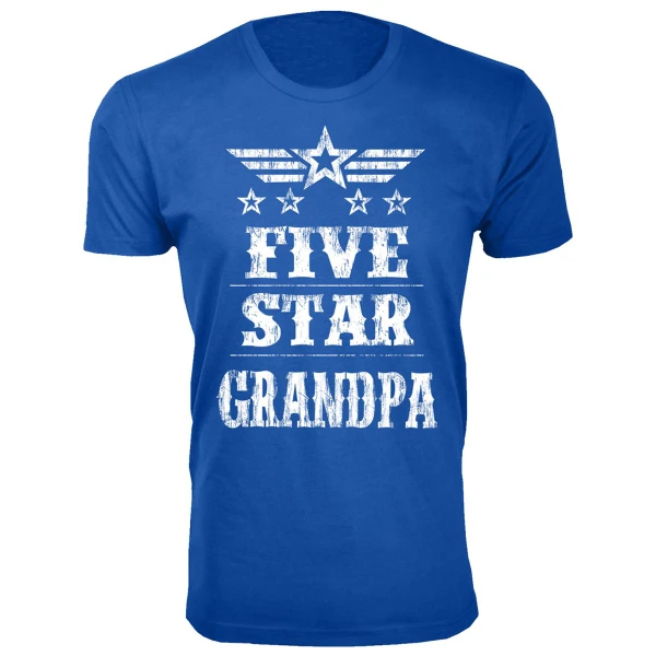 Men's Five Star Dad/Grandpa T-shirt product image