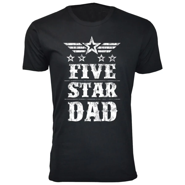 Men's Five Star Dad/Grandpa T-shirt product image