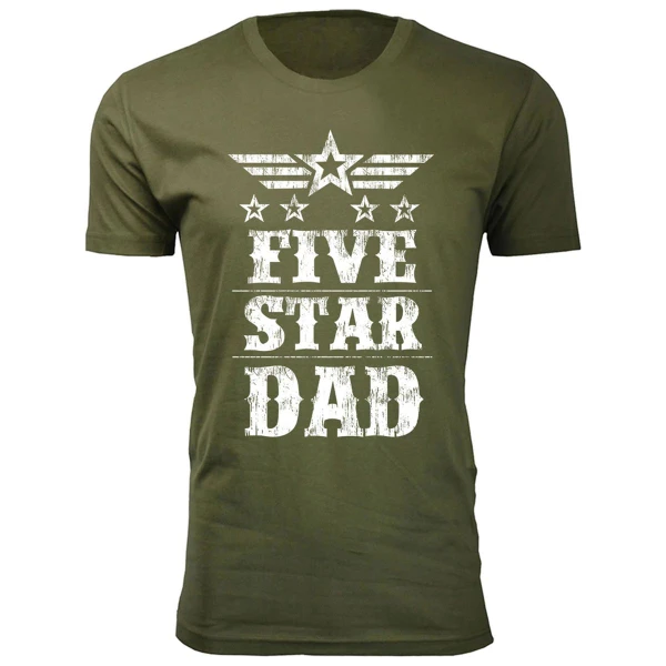 Men's Five Star Dad/Grandpa T-shirt product image