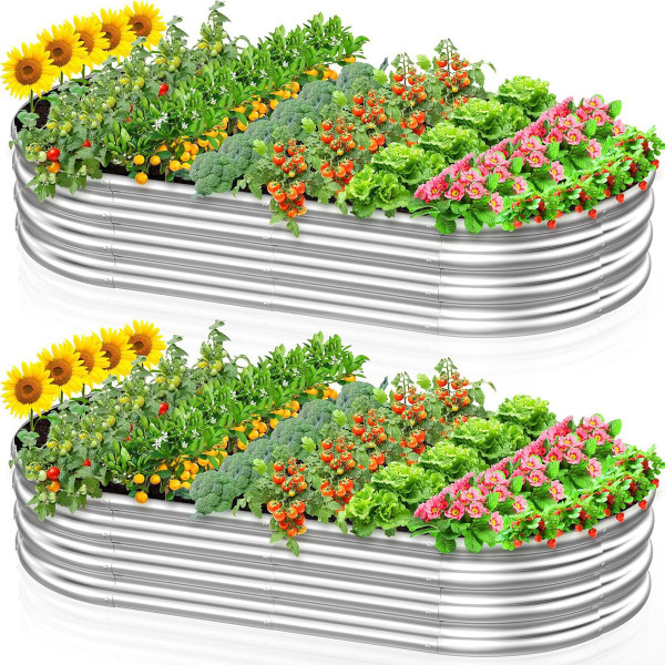 Galvanized Steel Raised Garden Bed (2-Pack) product image