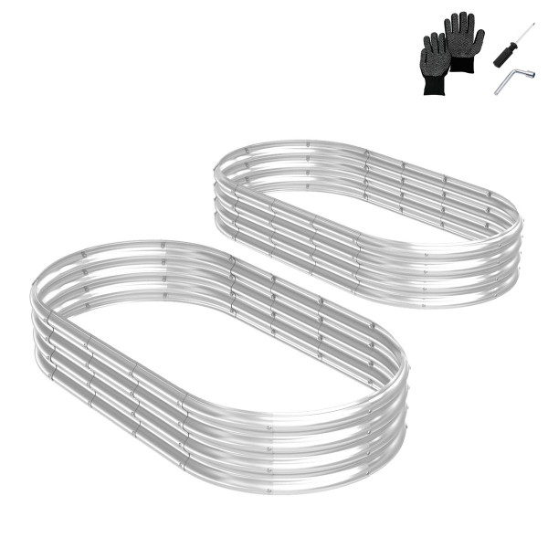 Galvanized Steel Raised Garden Bed (2-Pack) product image
