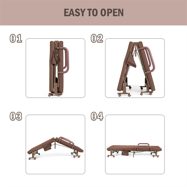 Rolling Foldable Single Twin Guest Bed product image Rolling Foldable Single Twin Guest Bed product image