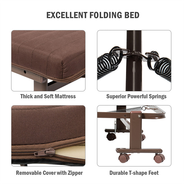 Rolling Foldable Single Twin Guest Bed product image Rolling Foldable Single Twin Guest Bed product image
