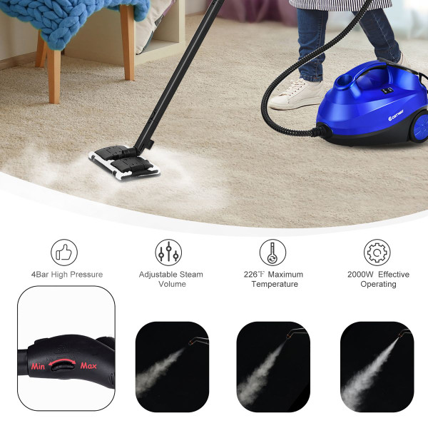2000W Heavy-Duty Multi-Purpose Steam Cleaner Mop with Detachable Handheld Unit product image
