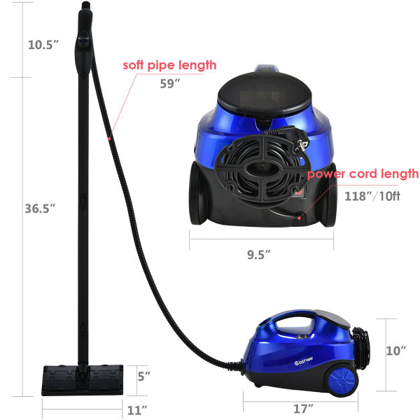 2000W Heavy-Duty Multi-Purpose Steam Cleaner Mop with Detachable Handheld Unit product image
