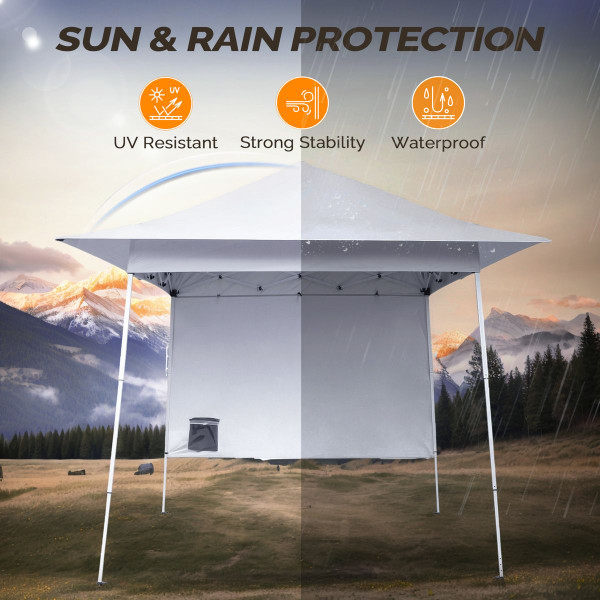 8 x 8-Foot Pop-up Gazebo with One Side Cloth and Storage Bag product image
