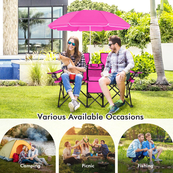 Folding Double Chair with Umbrella product image
