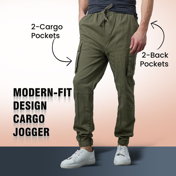 Men's Modern Fit Super Flex Stretch Cargo Jogger Pants product image