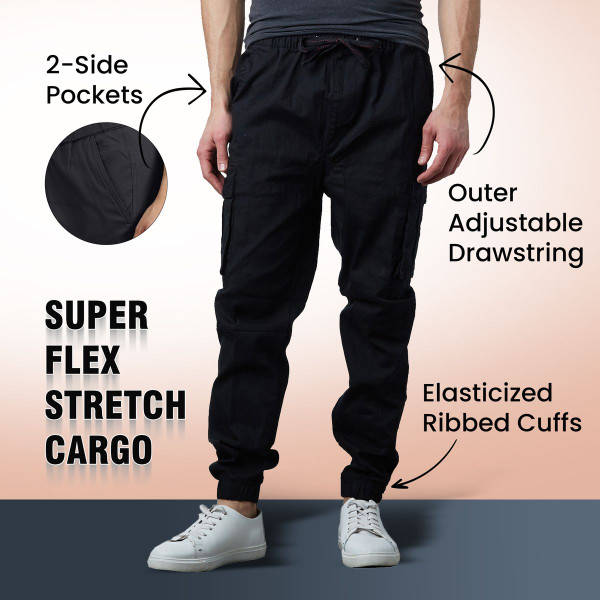 Men's Modern Fit Super Flex Stretch Cargo Jogger Pants product image